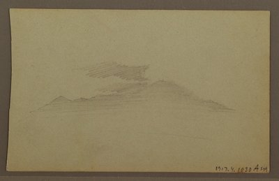 Drawing, Mountain Range, Cloud by Frederic Edwin Church